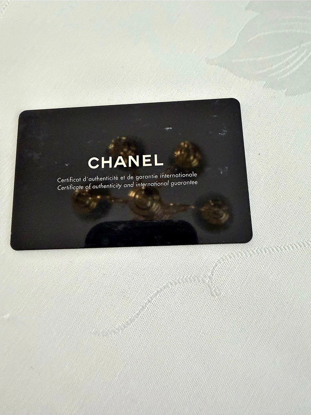 Chanel Quilted Lambskin Metal Plate Flap Bag Shoulder Bag in Black